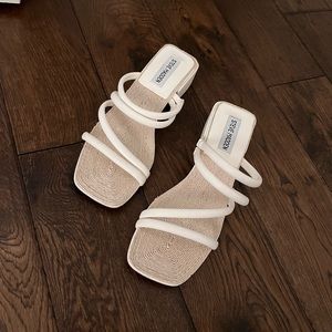 Steve Madden White Wedge Heels